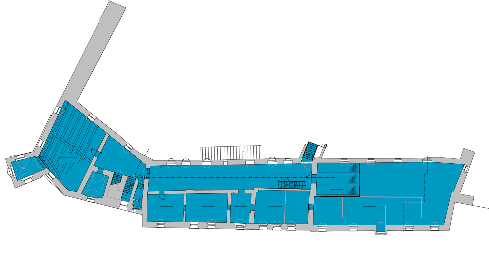 1907 - Kemenate Grundrissplan vom 2 Stockwerk des Stadtmuseums